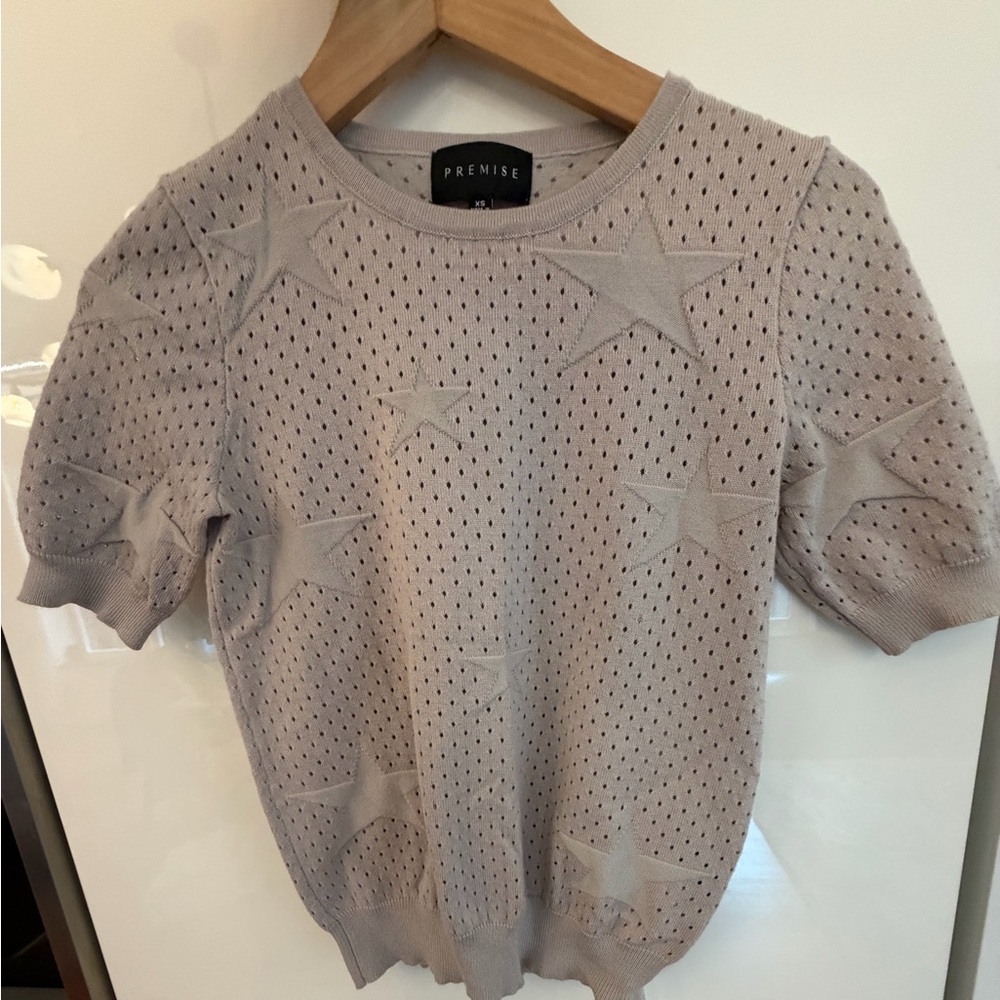 Premise Beige Knit Top